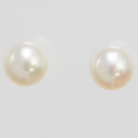 Örhängen med odlade pärlor Ø6mm, snurrebuss saknas, 14K, bruttovikt 0,7g Vikt: 0,7 g