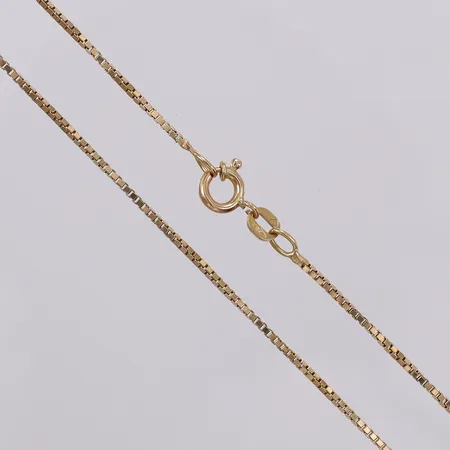 Kedja Venezia längd: ca 41cm bredd: ca 1mm 18K  Vikt: 4,4 g