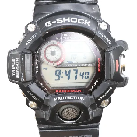 Herrur Casio G-shock, 51mm, ref: 3410 GW-9400, snr: 202A360F, gummiband, inga tillbehör