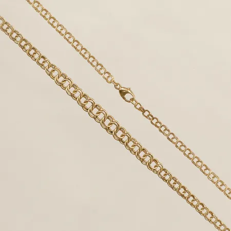 Collier doserad Bismarck längd 45cm, bredd 2,8-5,6mm 18K Vikt: 8 g