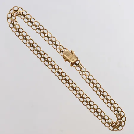 Armband X-länk defekt 18K.  Vikt: 4,9 g