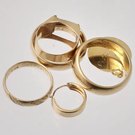Diverse defekt guld, 18K, 28,6g.