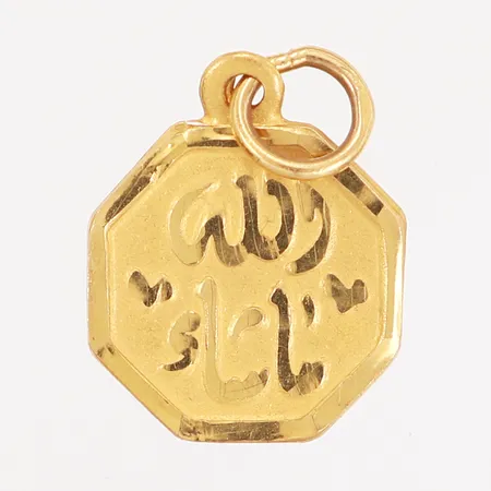 Hänge med Arabisk text 24x15mm, 21K Vikt: 0,8 g