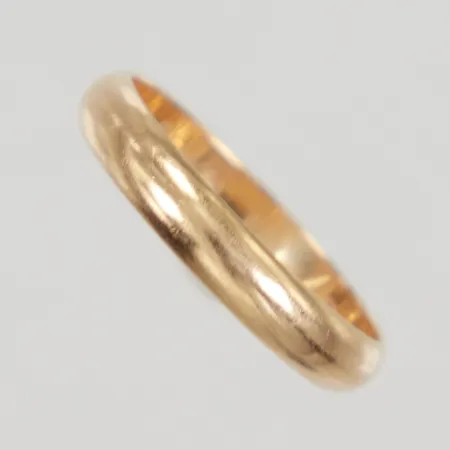 Ring stl 17½ bredd 3,4mm, gravyr, 18K, Vikt: 2,8 g