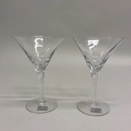 Två Cocktailglas Kosta boda, höjd ca 15cm, handgjorda, etikettmärkta