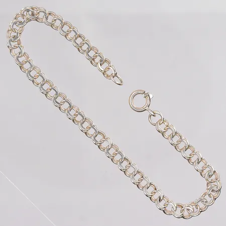 Armband Bismarck 18,5cm bredd ca 5mm defekt låsring 835/1000 silver Vikt: 4,6 g