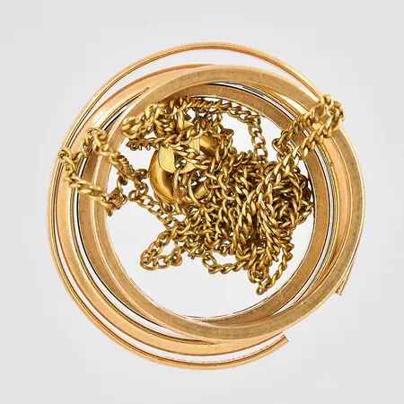 Diverse defekt guld gravyrer 18K Vikt: 17,1 g