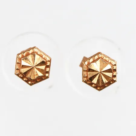Ett par örhängen Ø5,8mm, stift, 18K Vikt: 0,5 g