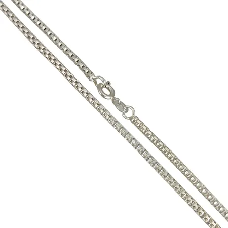 Halskedja silver 925/1000, längd 52,5 cm, bredd 2,5 mm Vikt: 7,2 g