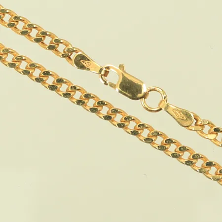 Halskedja Pansar längd 40cm bredd 3mm, 18K 5,3g Vikt: 5,3 g