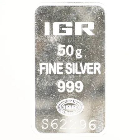 Tacka IGR serie-nr:S62296 50x28mm silver 999/1000 Vikt: 50 g