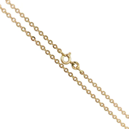 Halskedja Ankarlänk i 18K guld, UnoAerre, svensk kontrollstämpel, längd 46,5 cm, bredd 2 mm, fint skick Vikt: 4,5 g