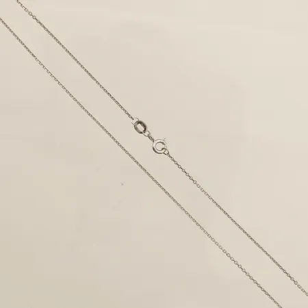 Kedja Ankar längd 42cm bredd 0,7mm vitguld 14K Vikt: 1,8 g