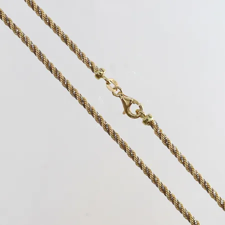 Kedja Cordell längd 42,5cm bredd 2,5mm tvåfärgat 18K. Vikt: 7,5 g