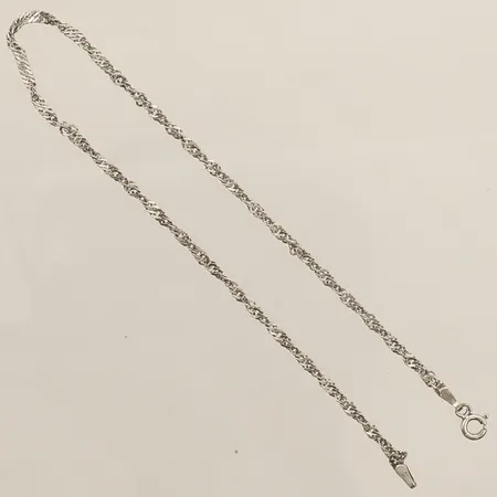 Vristlänk Singapore längd 24,5cm bredd 2,4mm Italy silver 925/1000 Vikt: 2,2 g