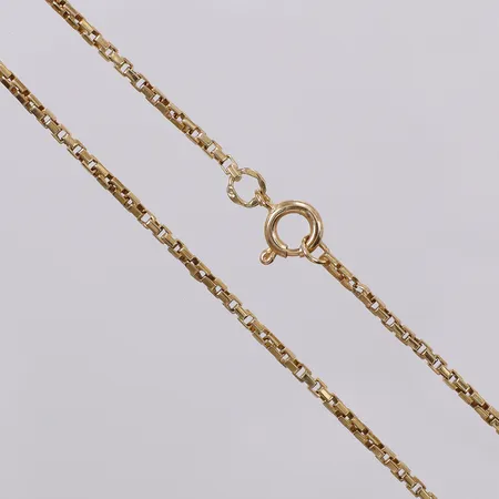 Kedja Venezia längd: ca 40cm bredd: ca 2mm 18K Vikt: 8,5 g