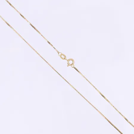 Halskedja Venezia 42,5cm bredd 1mm, tillv. Guldfynd, 18K  Vikt: 2,2 g