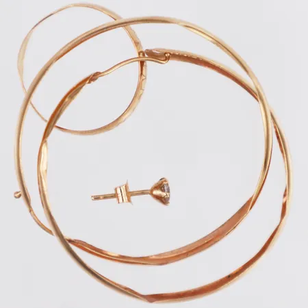 Diverse guld defekta buckliga 18K Vikt: 3,4 g