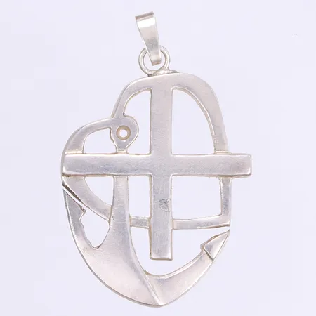 Hänge tro, hopp och kärlek 46x30mm silver 925/1000 Vikt: 10,5 g