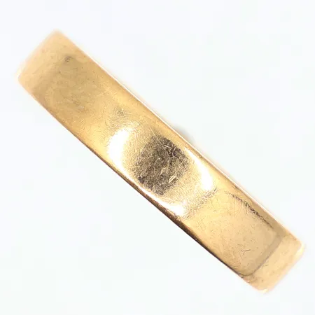 Ring slät stl:18½, bredd 4,5mm, gravyr, 18K, Vikt: 8,1 g