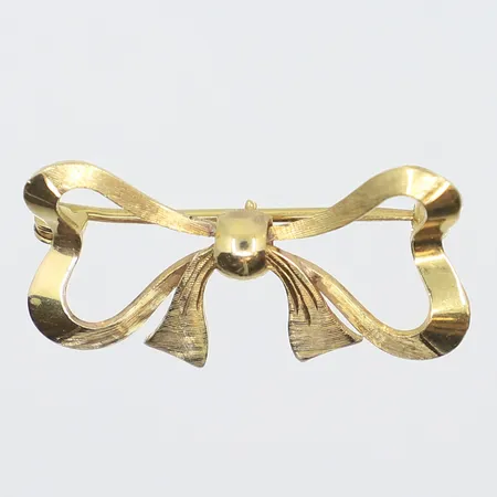Brosch rosett 35mm, bredd 18mm, 18K Vikt: 4,3 g