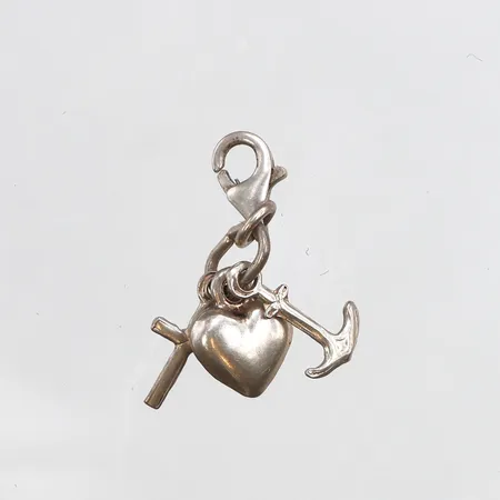 Hänge, Tro, Hopp & Kärlek, 30mm, 925/1000 silver Vikt: 1,5 g