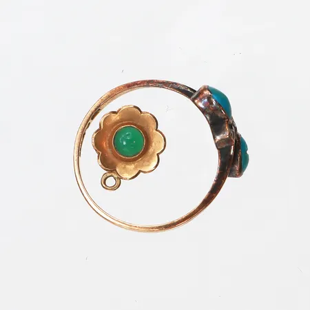 Diverse guld, stenar/defekter, 18K Vikt: 2,6 g