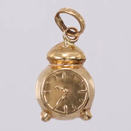 Hänge klocka längd: ca 1,6cm bredd: ca 5-8mm 18K Vikt: 0,6 g