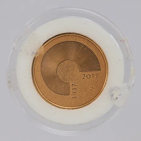 Minnesmynt 100 Euros Independence, Finland, Ø22mm, etui, 22K Vikt: 5,6 g