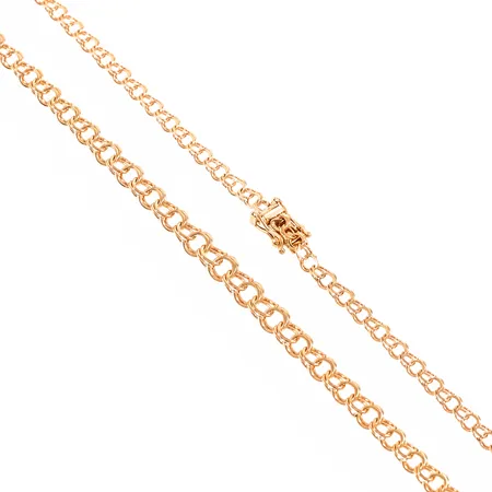 Collier Bismarck längd 42cm bredd 3,1-5mm, 18K 8,3g.