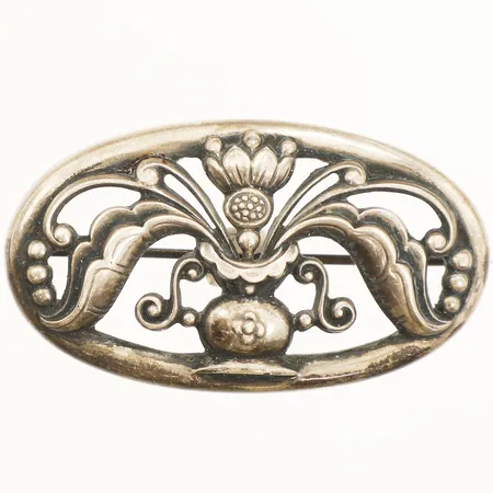 Brosch 48x26mm tillverkad år 1948 silver Vikt: 10,6 g