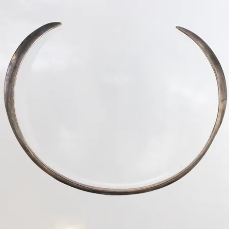 Stelt collier Stigbert, innermått: 12x10cm, ojämnheter, 925/1000 silver Vikt: 32,4 g