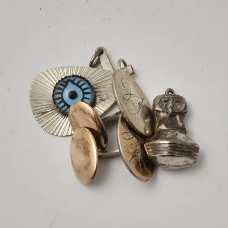 Diverse defekt silver, 830/1000, 14,3g.