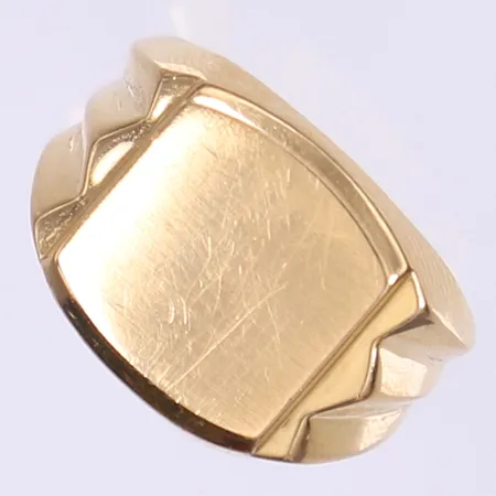 Klackring stl:17 bredd 4-14mm något repig 18K Vikt: 3,9 g