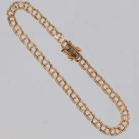 Armband Bismarck längd 16cm, bredd 4,1mm, 18K Vikt: 4,3 g
