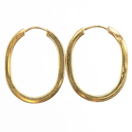 Ett par örhängen 27x22mm, bredd: 2,6mm, 18K Vikt: 3,1 g