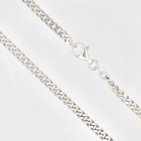 Kedja Pansar GHA längd: 55cm, bredd: 4,2mm, 925/1000 silver, Vikt: 24,9 g