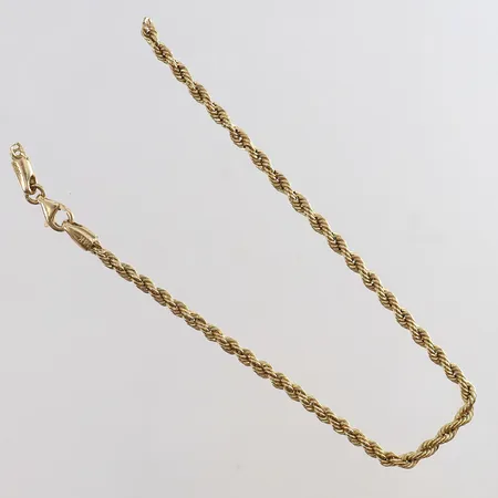 Armband Cordell längd 19cm bredd 2,5mm defekt 14K. Vikt: 1,9 g