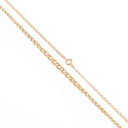 Collier Bismarck längd 50cm bredd 2,4-4,8mm, springring, 18K 6,6g. 