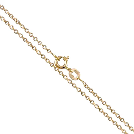 Halskedja Ankarlänk i 18K guld, Balestra, längd 40,0 cm, bredd 1,4 mm, fint skick Vikt: 2,4 g