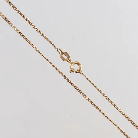 Kedja Pansar längd 36cm bredd 1mm GHA 18K. Vikt: 2,2 g
