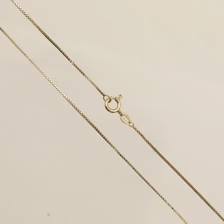 Kedja Venezia längd 39cm bredd 0,7mm 14K Vikt: 1,5 g