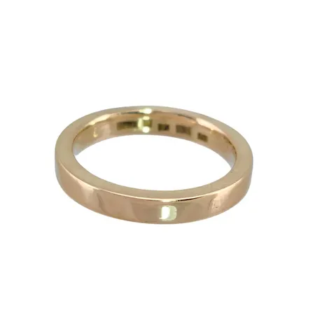 Ring i 18K guld, slät modell, Guldsmed Björn Nilsson AB (GBON), Kristianstad, stl:16,0 mm, bredd 3 mm, gravyr Vikt: 4,5 g