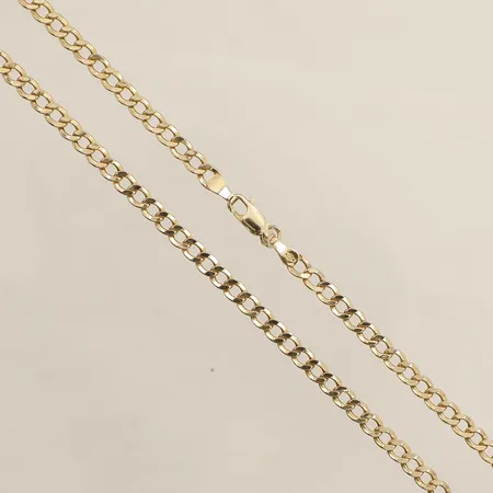 Kedja Pansar längd 57cm bredd 3,9mm 14K Vikt: 7,6 g