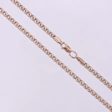 Kedja längd 52,5cm bredd 3,1mm. 14K Vikt: 10,1 g