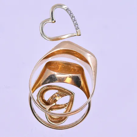 Diverse guld 14K. Vikt: 12,7 g