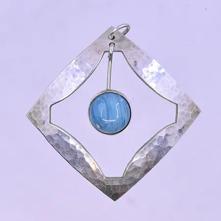 Hänge med bergslagssten längd 44x44mm silver 830/1000. Vikt: 6,8 g