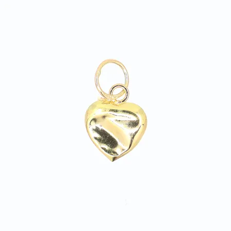 Hänge hjärta ca 10x6mm, defekt, buckligt, 18K, Vikt: 0,1 g