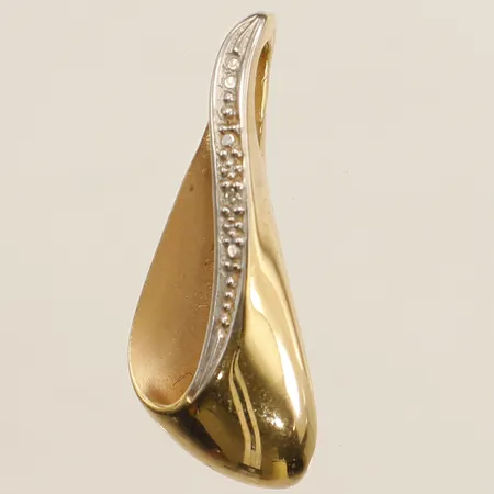 Hänge med diamant 1xca0,01ct längd 25mm bredd 10,3mm 18K Vikt: 2,8 g