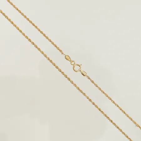 Halskedja cordell, 48cm, bredd 1,5mm 14K, 1,2g Vikt: 1,2 g